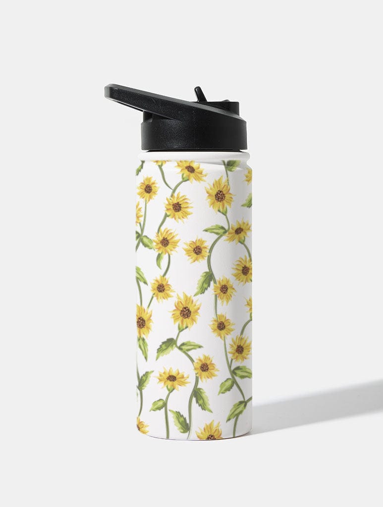 Sunflower Vine 18oz Stainless Steel Water bottle Water Bottles Skinnydip London
