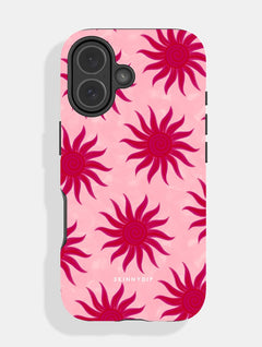 Sunshine Swirls Pink And Burgundy Ultra Protective iPhone Case Phone Cases Skinnydip London