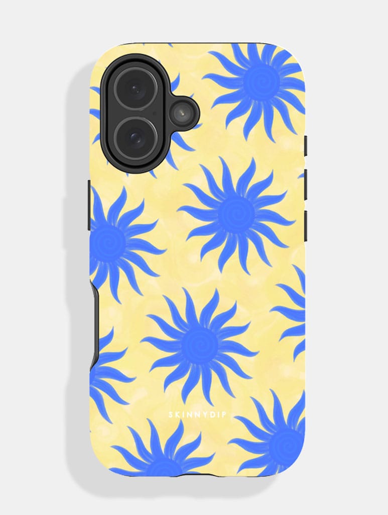 Sunshine Swirls Yellow And Blue Ultra Protective iPhone Case Phone Cases Skinnydip London
