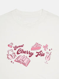 Sweet Cherry Pie Baby T-Shirt In White Tops & T-Shirts Skinnydip London