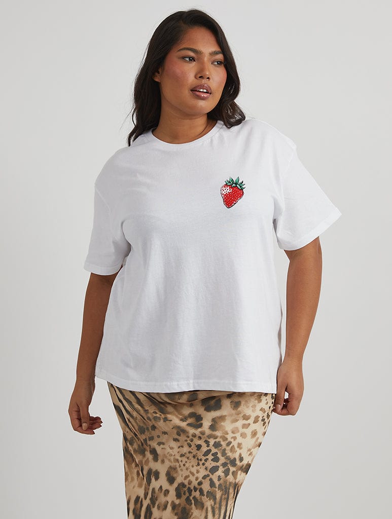 Sweet Treats Pancakes T-Shirt in Ecru Tops & T-Shirts Skinnydip London