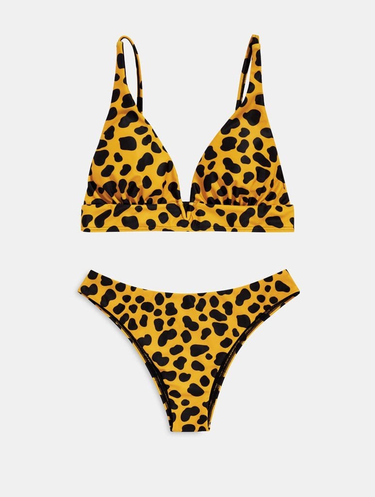 Sydney Leopard Bikini Bottoms Swimsuits Swim Society