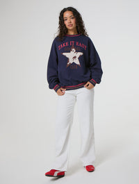 Take It Easy Star Sweatshirt Hoodies & Sweatshirts Skinnydip London