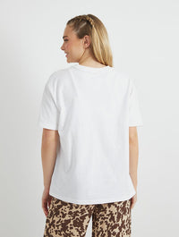 Take Me To The Farmers Market T-Shirt In White Tops & T-Shirts Skinnydip London