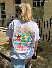 The Powerpuff Girls Beach T-Shirt in Ecru Tops & T-Shirts Skinnydip London