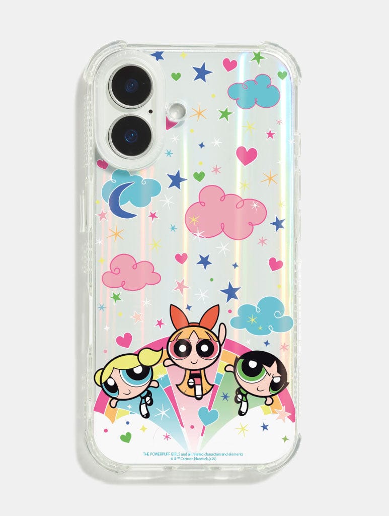 The PowerPuff Girls x Skinnydip Rainbow Clouds Shock iPhone Case Phone Cases Skinnydip London