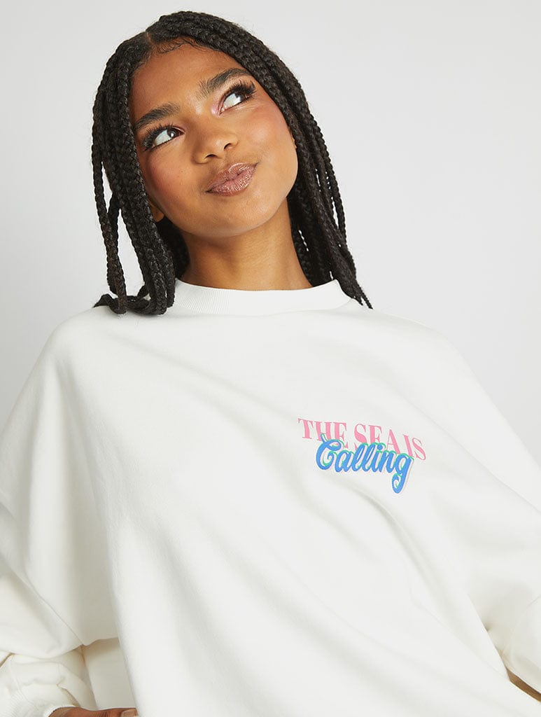 The Sea Is Calling Sweatshirt Hoodies & Sweatshirts Skinnydip London