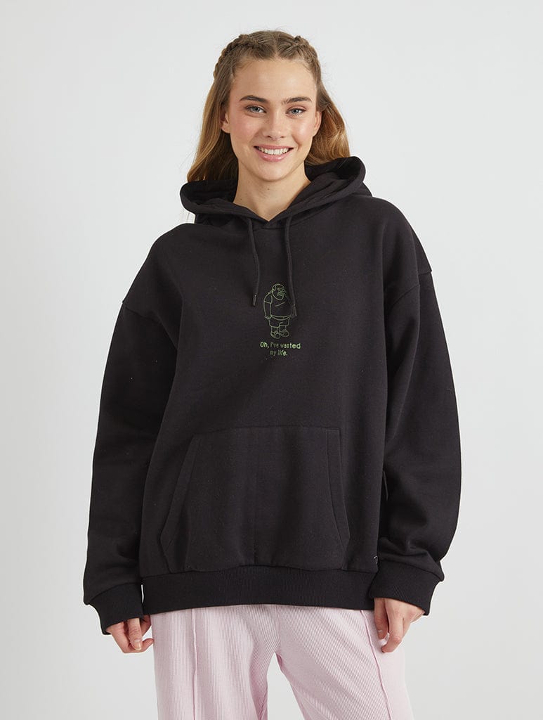 The Simpsons Android Dungeon Hoodie in Black Hoodies & Sweatshirts Skinnydip London