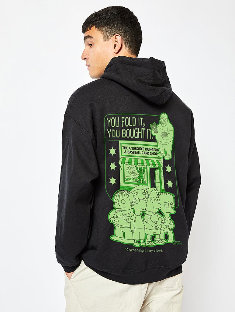 The Simpsons Android Dungeon Hoodie in Black Hoodies & Sweatshirts Skinnydip London