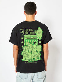 The Simpsons Android Dungeon T-Shirt in Black Tops & T-Shirts Skinnydip London