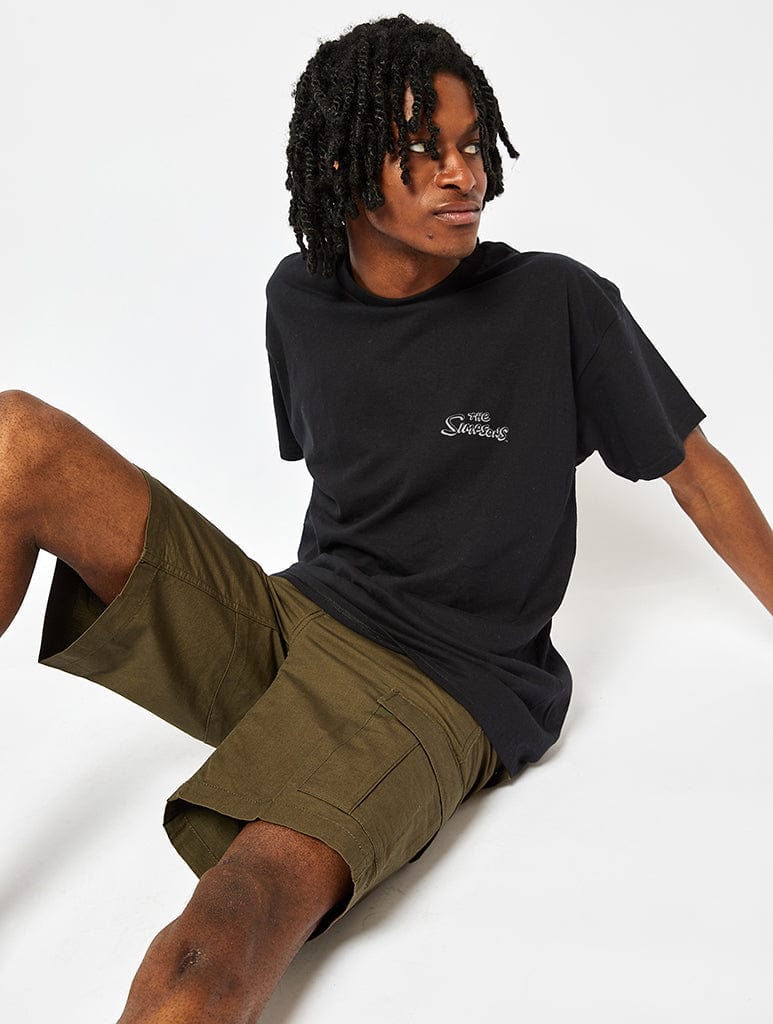 The Simpsons Bart Chalkboard T-Shirt in Black Tops & T-Shirts Skinnydip London