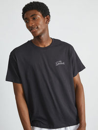 The Simpsons Bart Snacks T-Shirt In Black Tops & T-Shirts Skinnydip London