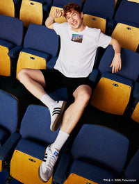 The Simpsons Boys in Wigs T-Shirt in White Tops & T-Shirts Skinnydip London