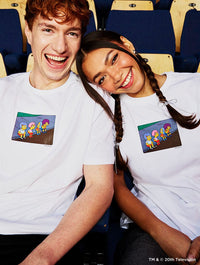 The Simpsons Boys in Wigs T-Shirt in White Tops & T-Shirts Skinnydip London