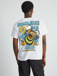 The Simpsons Bumblebee Man T-Shirt in White Tops & T-Shirts Skinnydip London