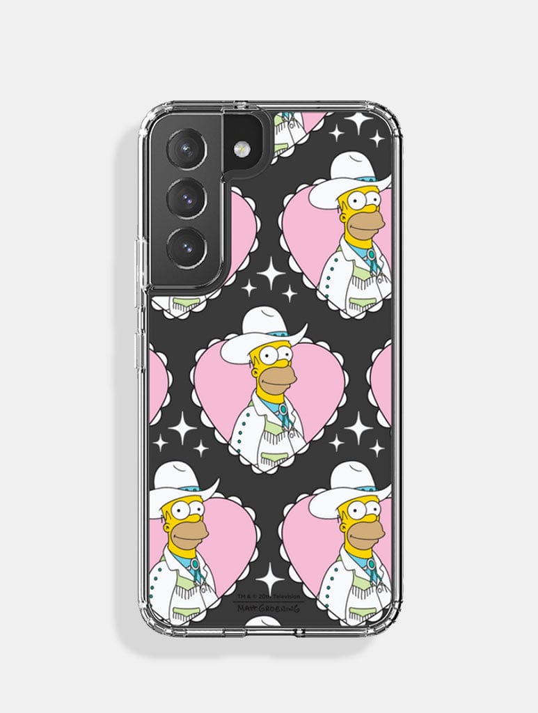 The Simpsons Cowboy Homer Android Case Phone Case Skinnydip London