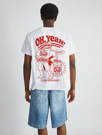 The Simpsons Duffman T-Shirt in White Tops & T-Shirts Skinnydip London