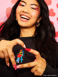 The Simpsons Homer And Marge Sweatshirt In Black Hoodies & Sweatshirts Skinnydip London