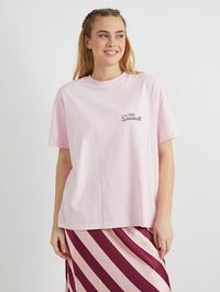 The Simpsons Homer In A Dress T-Shirt In Pink Tops & T-Shirts Skinnydip London