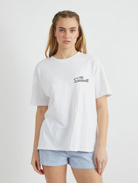 The Simpsons Itchy & Scratchy T-Shirt in White Tops & T-Shirts Skinnydip London
