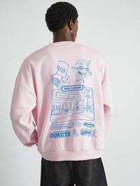 The Simpsons Kiwk-E-Mart Pink Sweatshirt Hoodies & Sweatshirts Skinnydip London