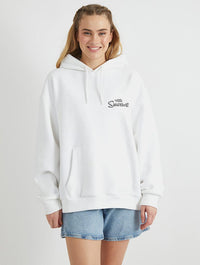 The Simpsons Lard Lad Donuts Hoodie in White Hoodies & Sweatshirts Skinnydip London