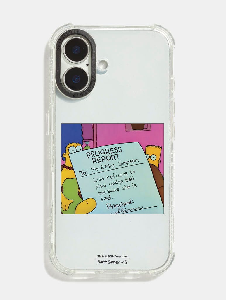 The Simpsons Lisa Is Sad Shock iPhone Case Phone Cases Skinnydip London