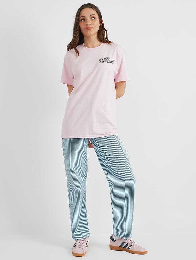 The Simpsons Lisa Is Sad T-Shirt in Pink Tops & T-Shirts Skinnydip London
