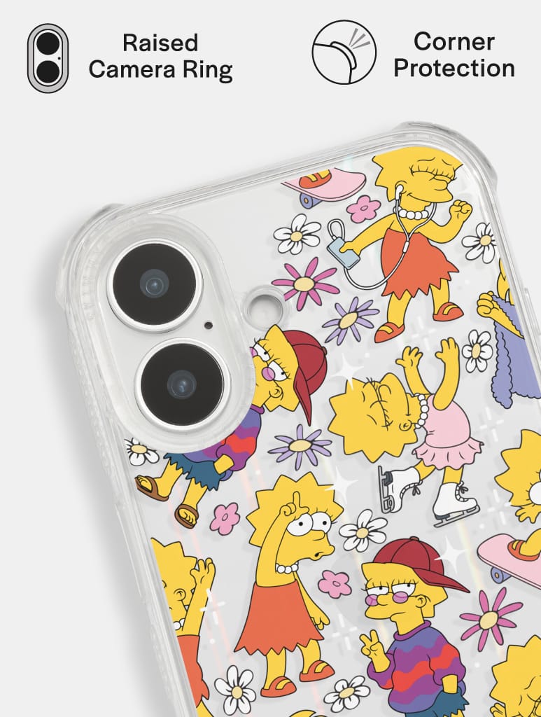 The Simpsons Lisa Shock iPhone Case Phone Cases Skinnydip London