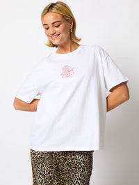 The Simpsons Maggie Cherub T-Shirt In Ecru Tops & T-Shirts Skinnydip London