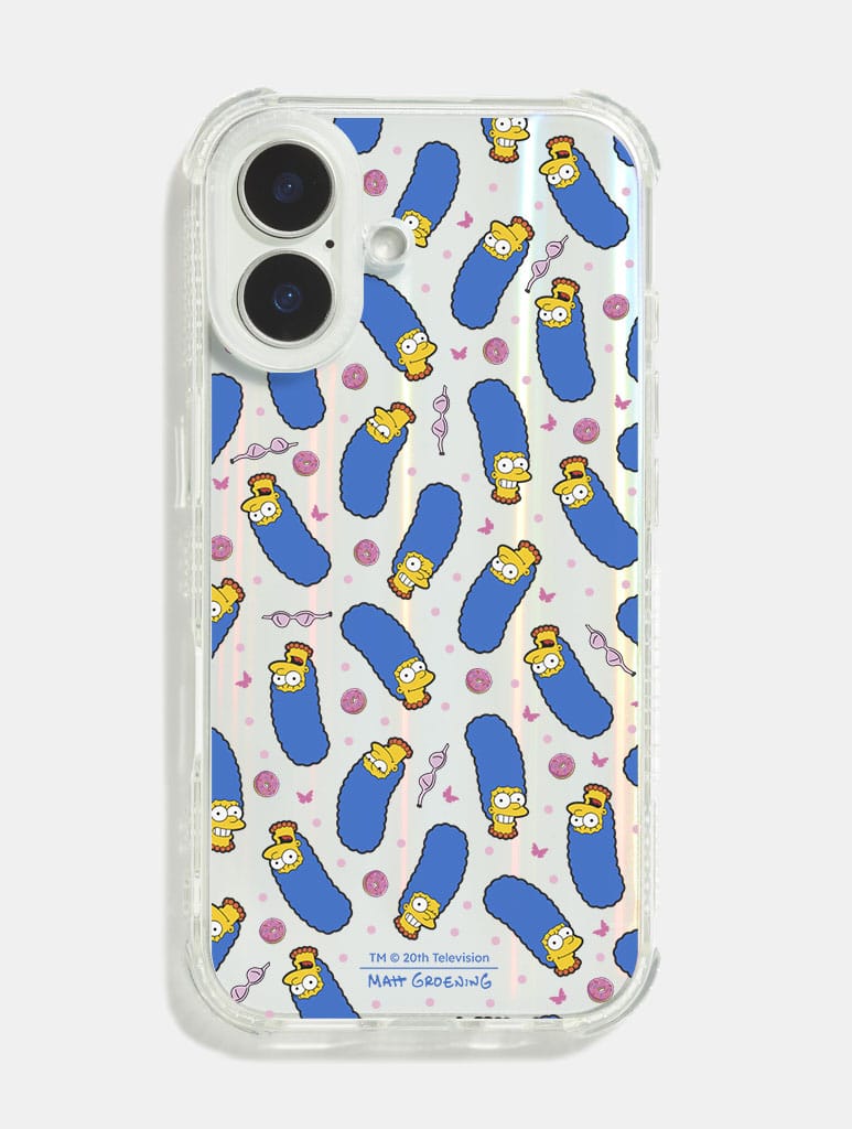 The Simpsons Marge Repeat Pattern Shock iPhone Case Phone Cases Skinnydip London