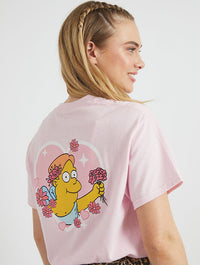 The Simpsons Martin T-Shirt In Pink Tops & T-Shirts Skinnydip London