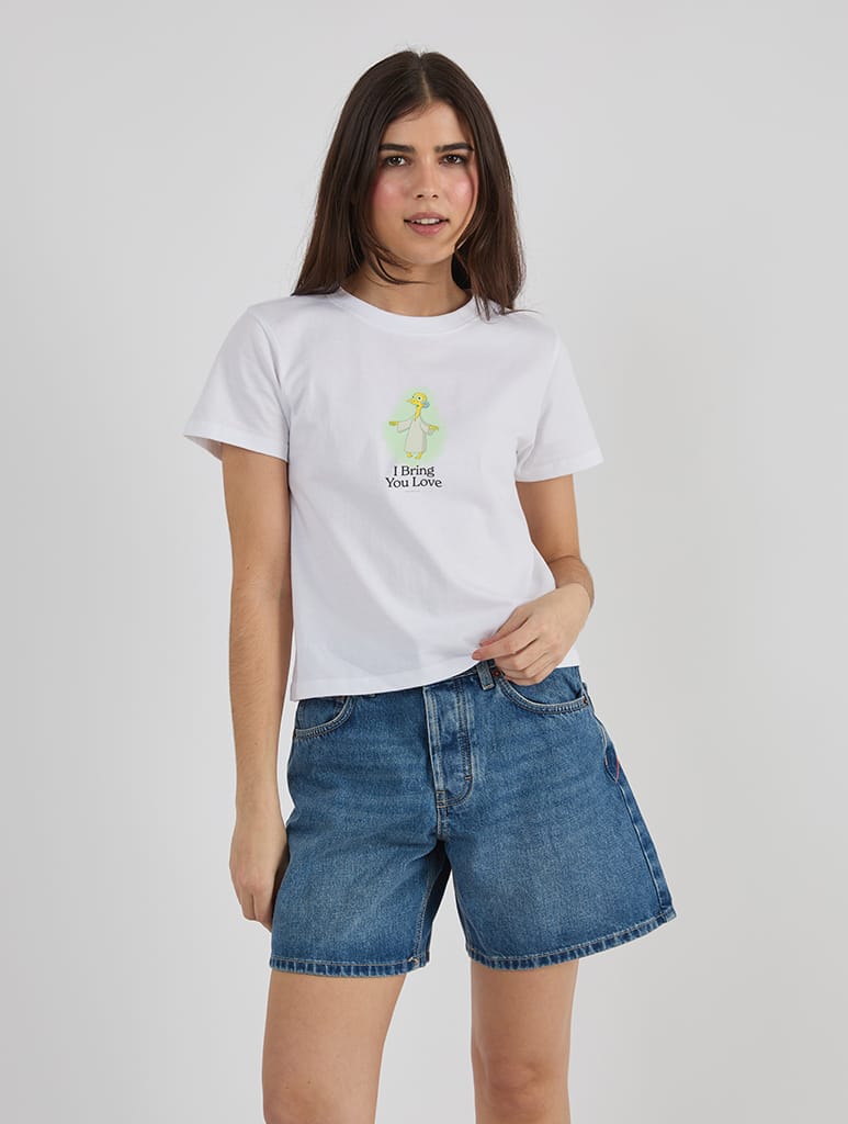 The Simpsons Mr Burns Baby T-Shirt In White Tops & T-Shirts Skinnydip London