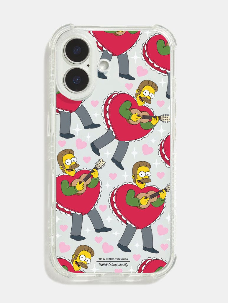 The Simpsons Ned Flanders Shock iPhone Case Phone Cases Skinnydip London