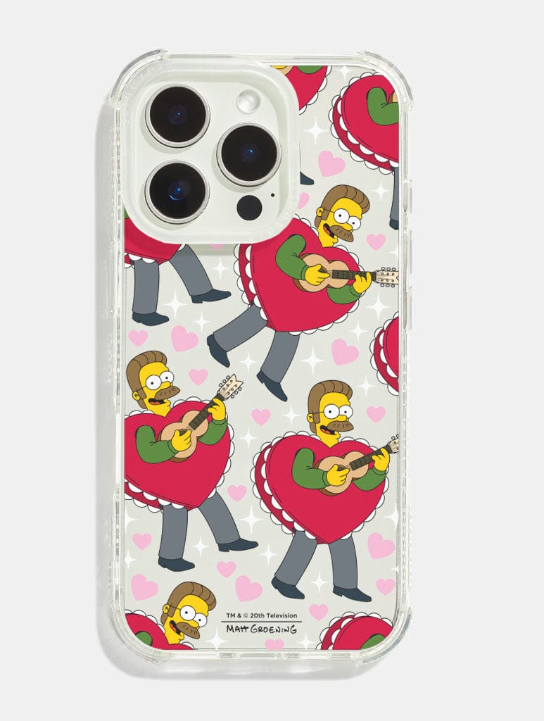 The Simpsons Ned Flanders Shock iPhone Case Phone Cases Skinnydip London