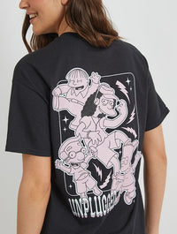 The Simpsons Otto Mann T-Shirt In Black Tops & T-Shirts Skinnydip London