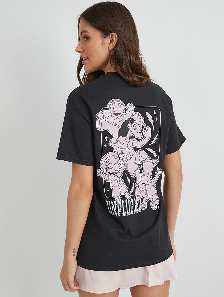 The Simpsons Otto Mann T-Shirt In Black Tops & T-Shirts Skinnydip London