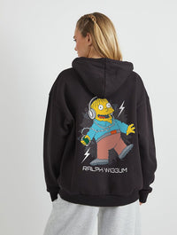 The Simpsons Ralph Wiggum Music Hoodie in Black Hoodies & Sweatshirts Skinnydip London