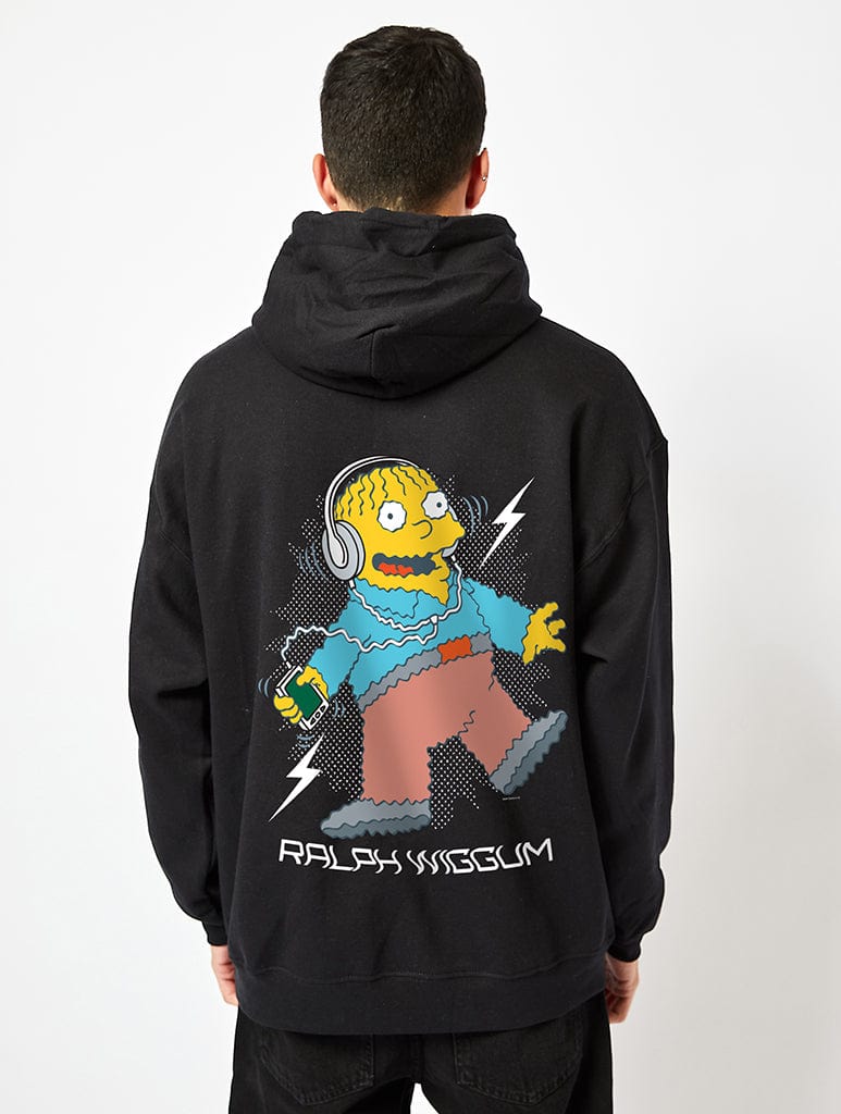 The Simpsons Ralph Wiggum Music Hoodie in Black Hoodies & Sweatshirts Skinnydip London