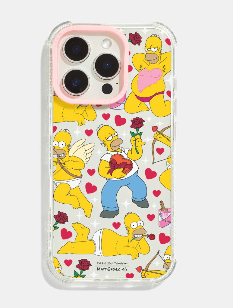 The Simpsons Romantic Homer Shock iPhone Case Phone Cases Skinnydip London