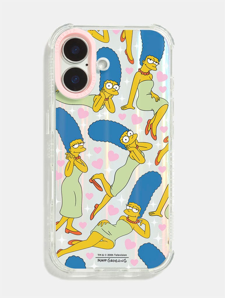 The Simpsons Romantic Marge Shock iPhone Case Phone Cases Skinnydip London