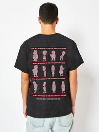 The Simpsons Schooled In Springfield T-Shirt In Acid Wash Tops & T-Shirts Skinnydip London