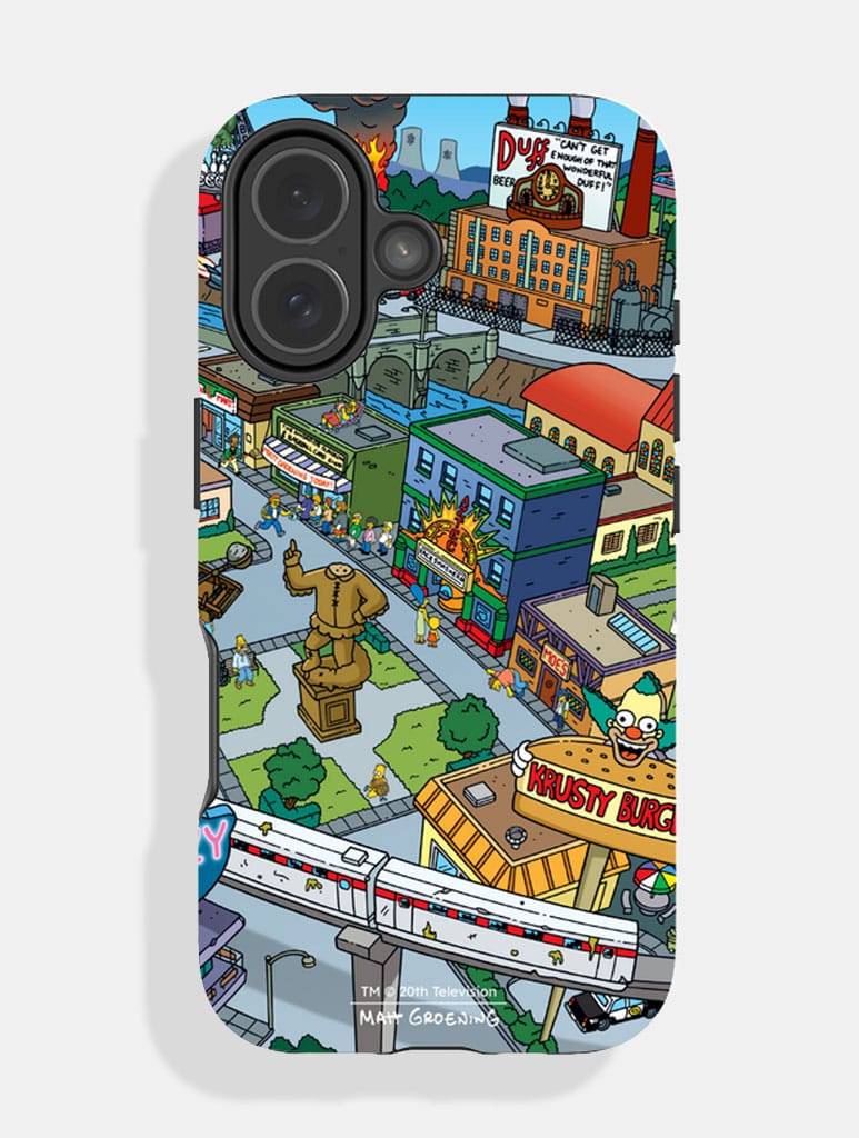 The Simpsons Springfield Ultra Protective iPhone Case Phone Cases Skinnydip London