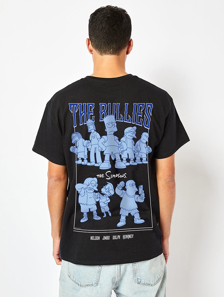The Simpsons The Bullies T-Shirt in Black Tops & T-Shirts Skinnydip London