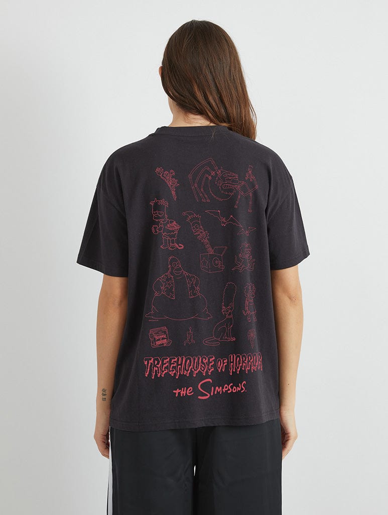 The Simpsons Treehouse of Horror Character T-Shirt In Black Tops & T-Shirts Skinnydip London