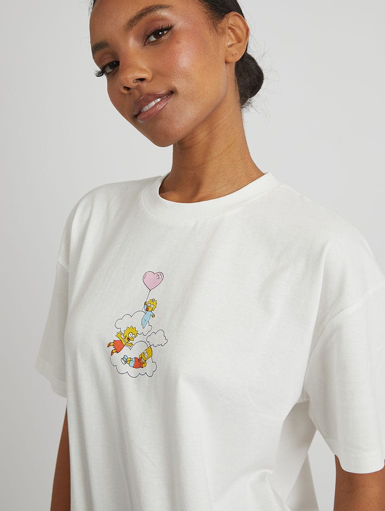 The Simpsons x Skinnydip Bart, Lisa & Maggie Rainbow T-Shirt Tops & T-Shirts Skinnydip London