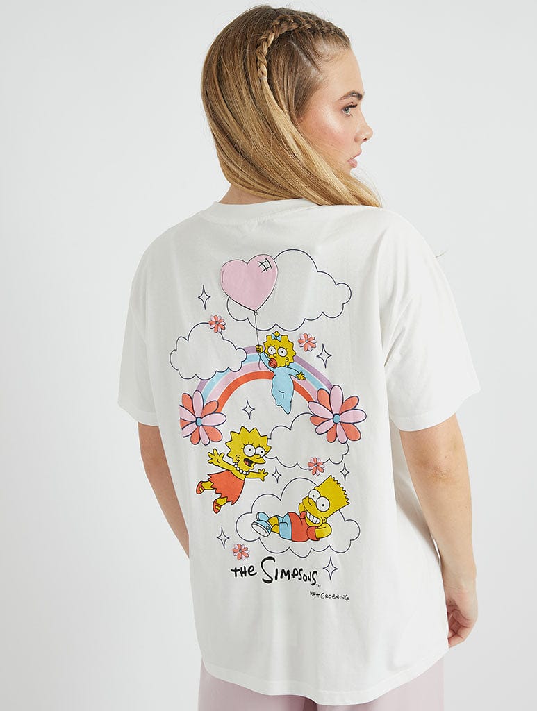 The Simpsons x Skinnydip Bart, Lisa & Maggie Rainbow T-Shirt Tops & T-Shirts Skinnydip London