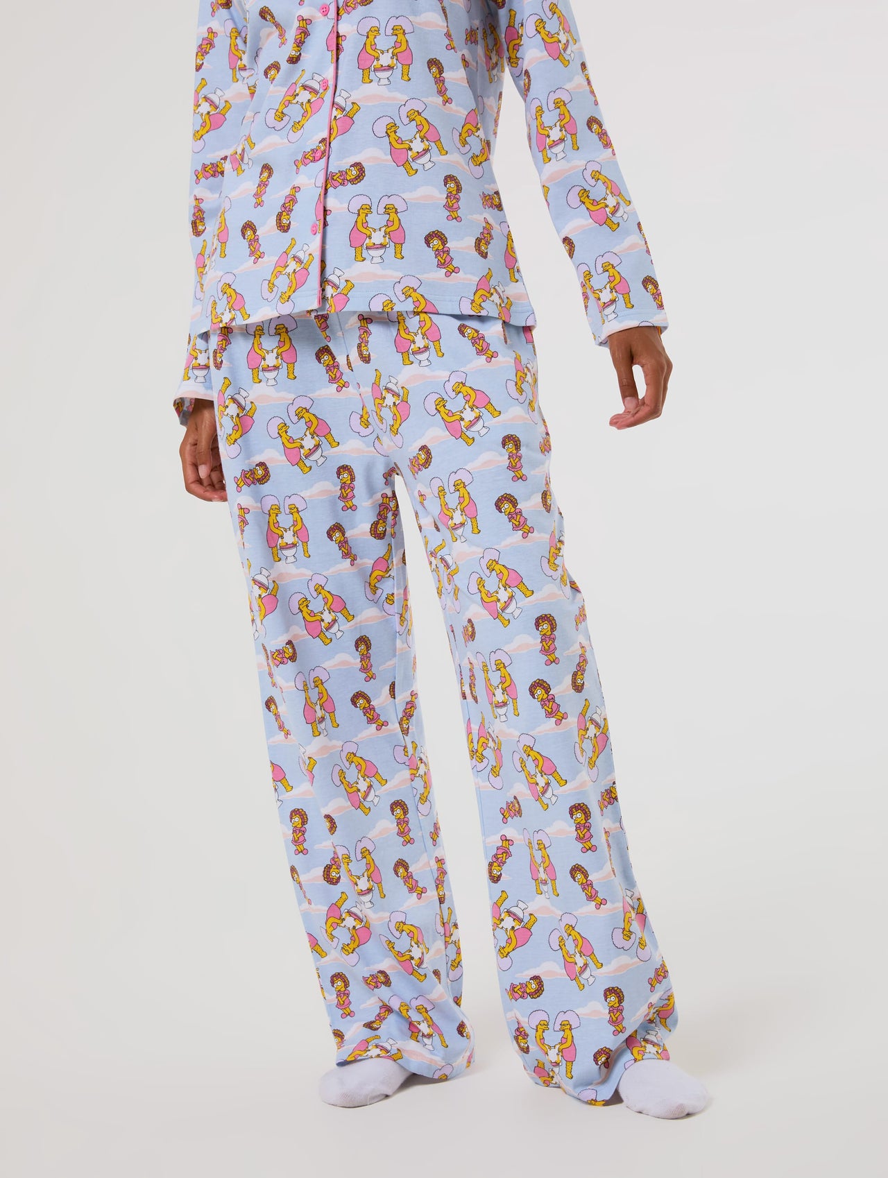 The Simpsons x Skinnydip Cloud Pyjama Set with Scrunchie Lingerie & Nightwear Skinnydip London