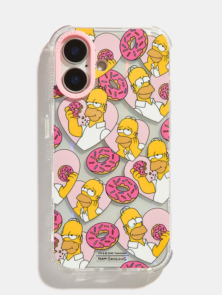 The Simpsons x Skinnydip Donut Lover Shock iPhone Case Phone Cases Skinnydip London