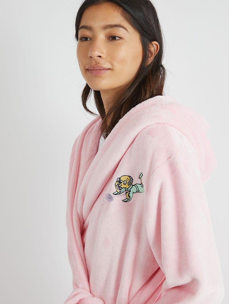 The Simpsons x Skinnydip Dressing Gown in Pink Lingerie & Nightwear Skinnydip London